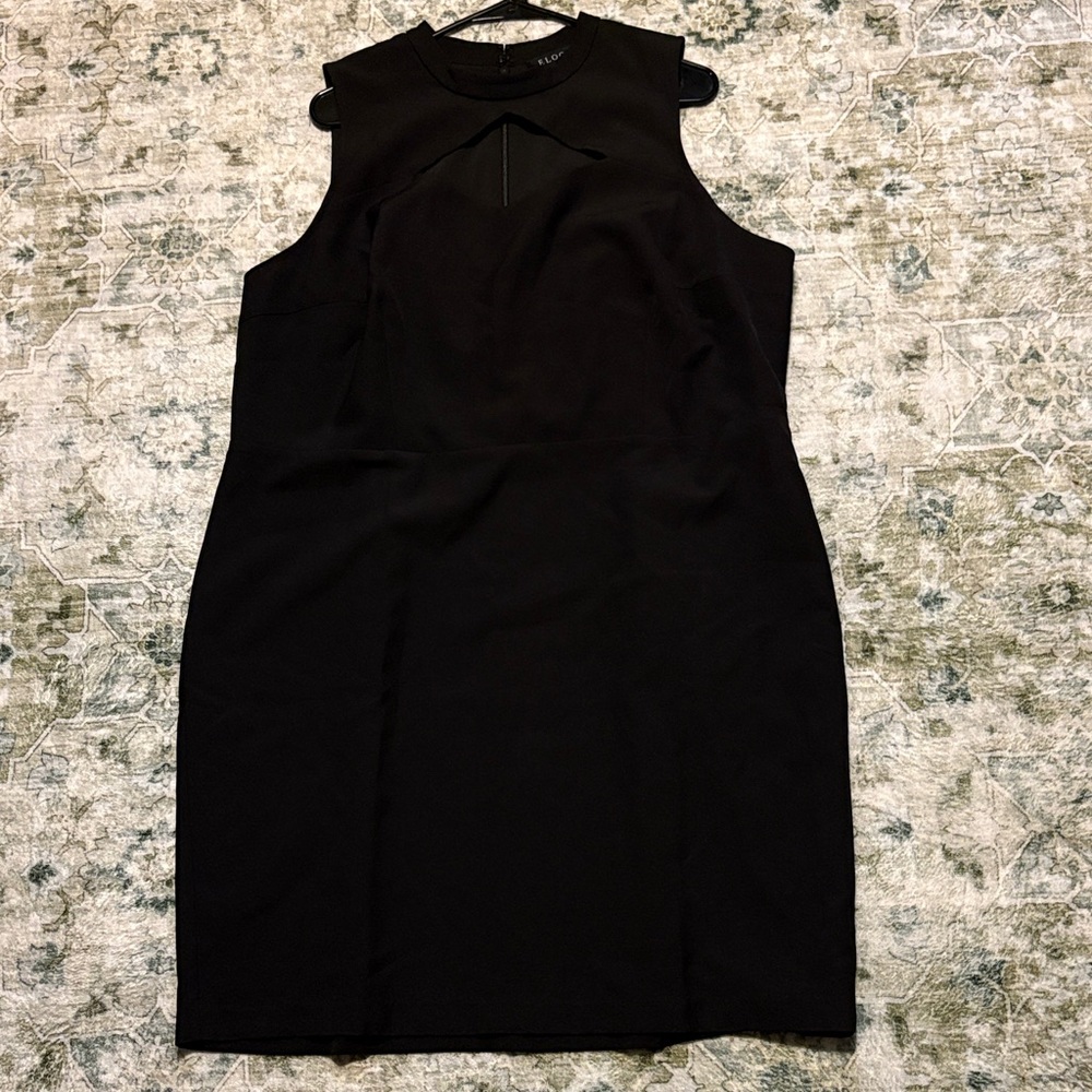Eloquii Black Sleeveless Mini Dress